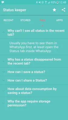 Status keeper android App screenshot 3